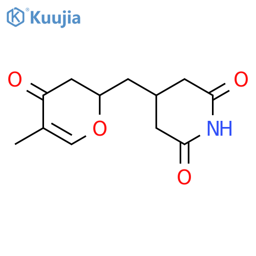 2,6-Piperidinedione,4-[(3,4-dihydro-5-methyl-4-oxo-2H-pyran-2-yl)methyl]- structure
