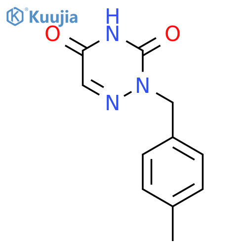 1,2,4-Triazine-3,5(2H,4H)-dione, 2-[(4-methylphenyl)methyl]- structure