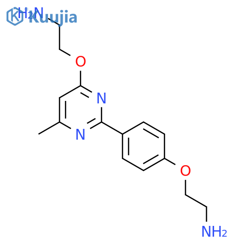 Ethanamine, 2-[4-[4-(2-aminoethoxy)-6-methyl-2-pyrimidinyl]phenoxy]- structure