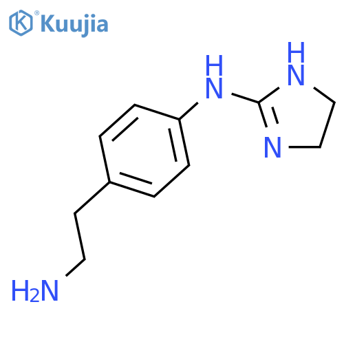 1H-Imidazol-2-amine, N-[4-(2-aminoethyl)phenyl]-4,5-dihydro- structure