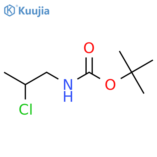 tert-butyl N-(2-chloropropyl)carbamate structure