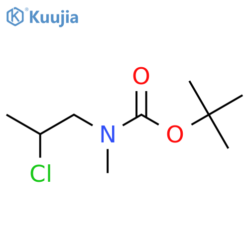 Carbamic acid, (2-chloropropyl)methyl-, 1,1-dimethylethyl ester structure