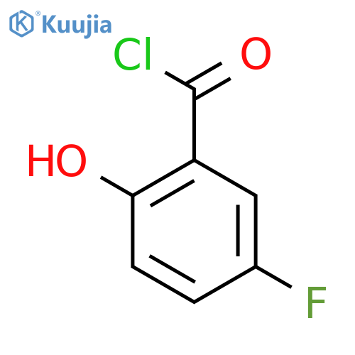 Benzoyl chloride,5-fluoro-2-hydroxy- structure