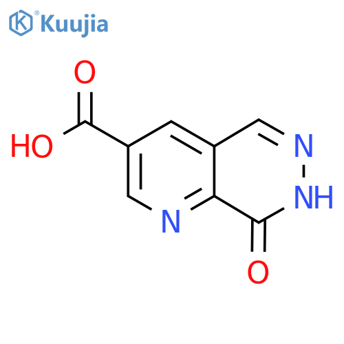 8-oxo-7H,8H-pyrido2,3-dpyridazine-3-carboxylic acid structure