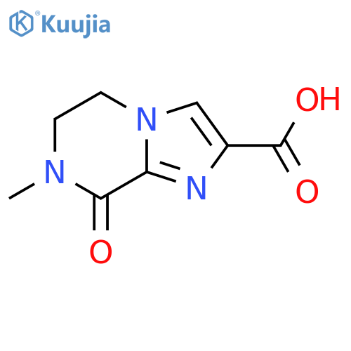 7-methyl-8-oxo-5H,6H,7H,8H-imidazo1,2-apyrazine-2-carboxylic acid structure