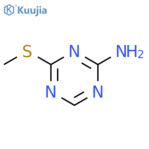 4-(methylthio)-1,3,5-triazin-2-amine structure