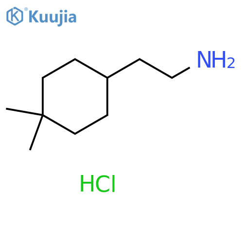 Cyclohexaneethanamine, 4,4-dimethyl-, hydrochloride (1:1) structure