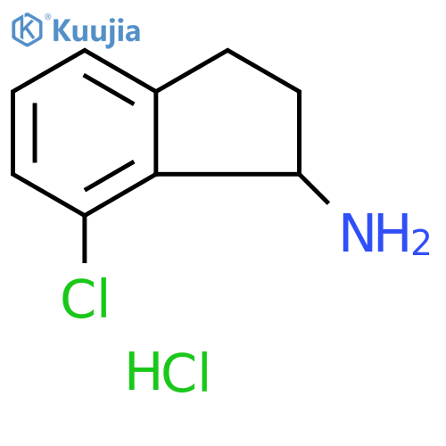 7-Chloro-2,3-dihydro-1H-inden-1-amine hydrochloride structure
