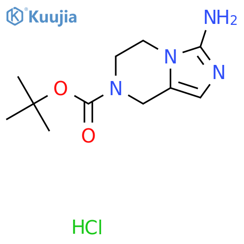 tert-butyl 3-amino-5H,6H,7H,8H-imidazo1,5-apyrazine-7-carboxylate hydrochloride structure