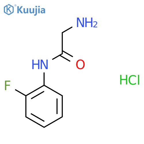 2-amino-N-(2-fluorophenyl)acetamide hydrochloride structure