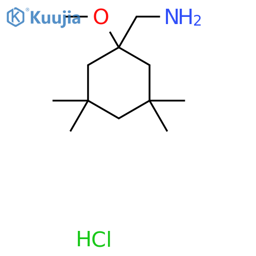 (1-Methoxy-3,3,5,5-tetramethylcyclohexyl)methanamine hydrochloride structure