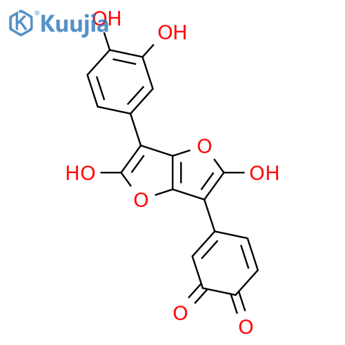 3,6-Di(3,4-dihydroxyphenyl)furo[3,2-b]furan-2,5-dione structure
