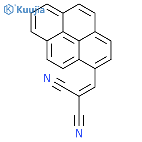 Propanedinitrile,2-(1-pyrenylmethylene)- structure