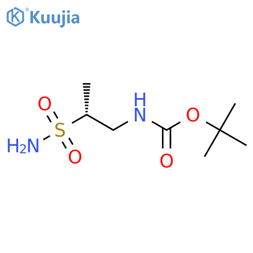 tert-Butyl (R)-(2-sulfamoylpropyl)carbamate structure