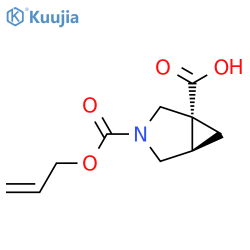 (1R,5R)-3-(prop-2-en-1-yloxy)carbonyl-3-azabicyclo3.1.0hexane-1-carboxylic acid structure