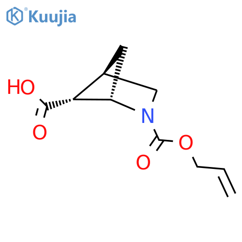 (1S,4R,5R)-2-(prop-2-en-1-yloxy)carbonyl-2-azabicyclo2.1.1hexane-5-carboxylic acid structure