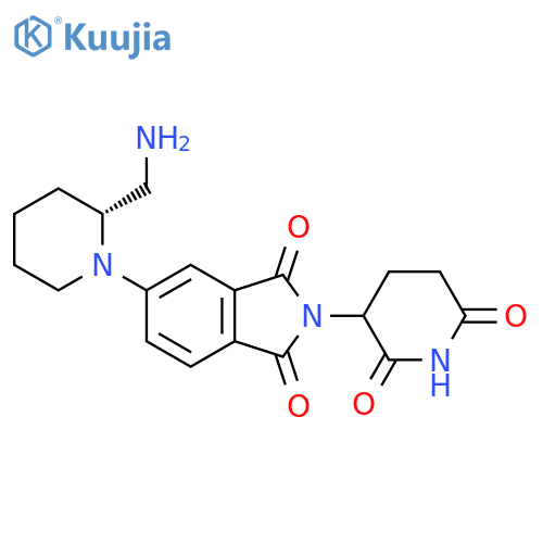 5-(2R)-2-(aminomethyl)piperidin-1-yl-2-(2,6-dioxopiperidin-3-yl)-2,3-dihydro-1H-isoindole-1,3-dione structure