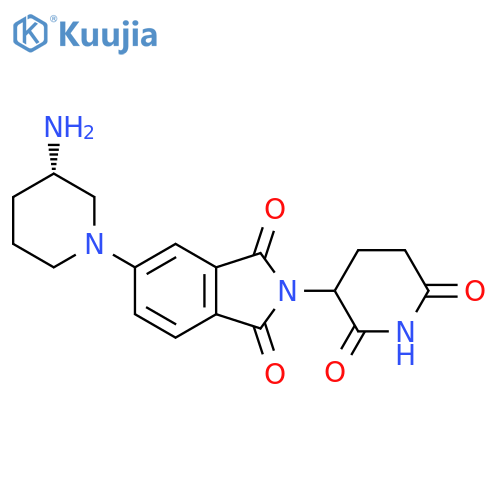 5-(3S)-3-aminopiperidin-1-yl-2-(2,6-dioxopiperidin-3-yl)-2,3-dihydro-1H-isoindole-1,3-dione structure