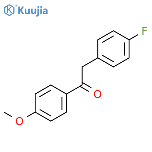 2-(4-Fluorophenyl)-1-(4-methoxyphenyl)ethan-1-one structure