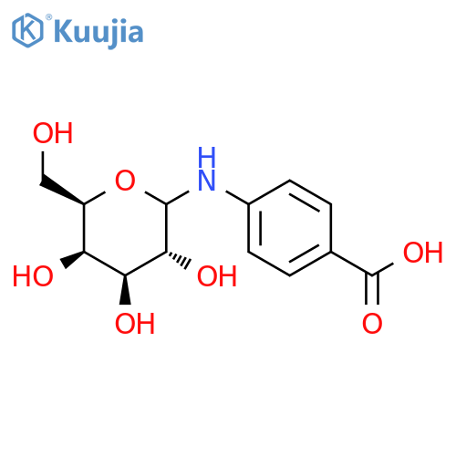 Benzoic acid, 4-(D-galactosylamino)- structure