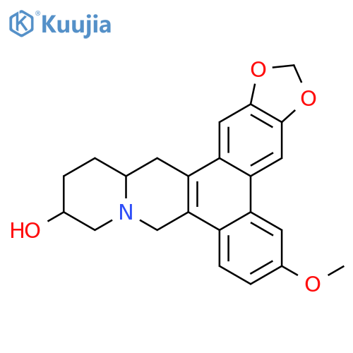 9H-1,3-Dioxolo[6,7]phenanthro[9,10-b]quinolizin-12-ol, 11,12,13,14,14a,15-hexahydro-6-methoxy- (9CI) structure