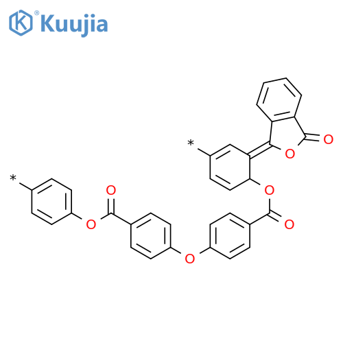 Poly[(3-oxo-1(3H)-isobenzofuranylidene)-1,4-phenyleneoxycarbonyl-1,4-phenyleneoxy-1,4-phenylenecarbonyloxy-1,4-phenylene] structure
