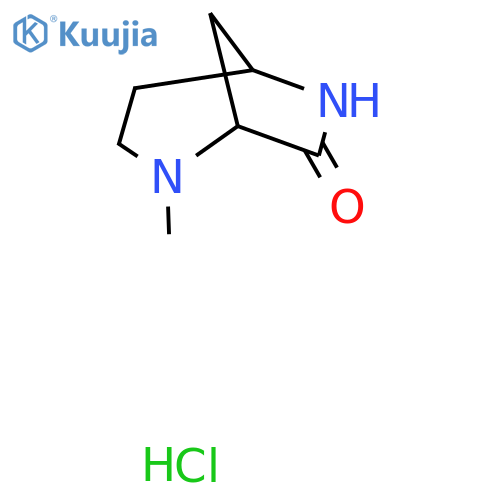 2-Methyl-2,6-diazabicyclo[3.2.1]octan-7-one hydrochloride structure