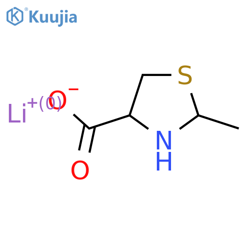 Lithium 2-methylthiazolidine-4-carboxylate structure
