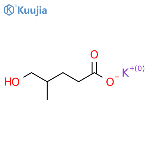 Potassium 5-hydroxy-4-methylpentanoate structure