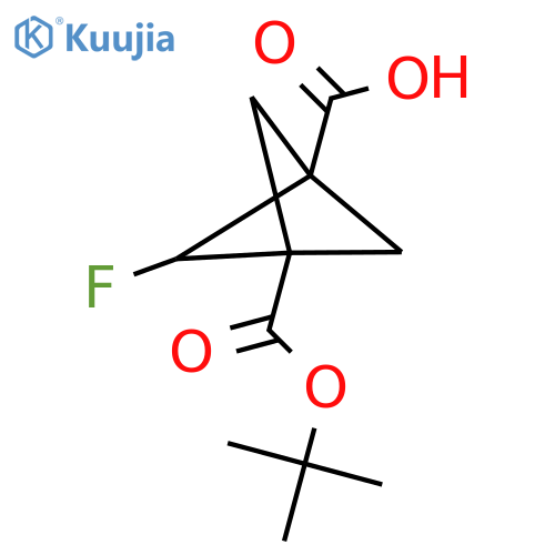 3-(tert-Butoxycarbonyl)-2-fluorobicyclo[1.1.1]pentane-1-carboxylic acid structure