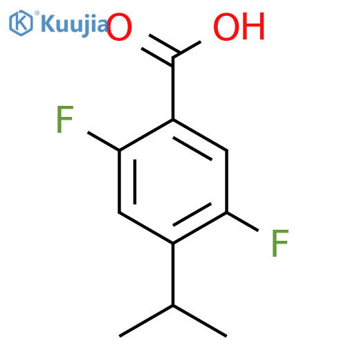 2,5-Difluoro-4-isopropylbenzoic acid structure