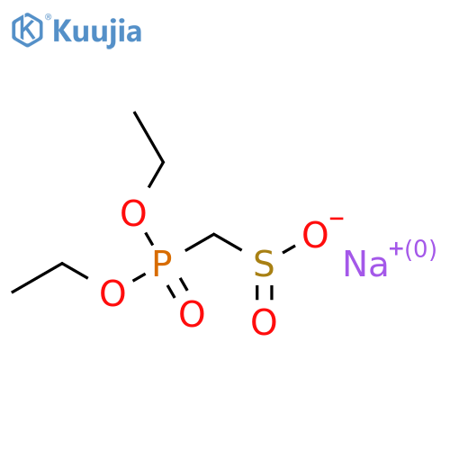 Sodium (diethoxyphosphoryl)methanesulfinate structure