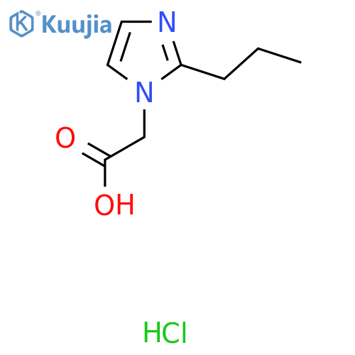 2-(2-propyl-1H-imidazol-1-yl)acetic acid hydrochloride structure