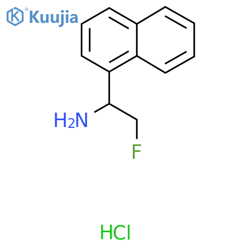 2-Fluoro-1-(naphthalen-1-yl)ethan-1-amine hydrochloride structure