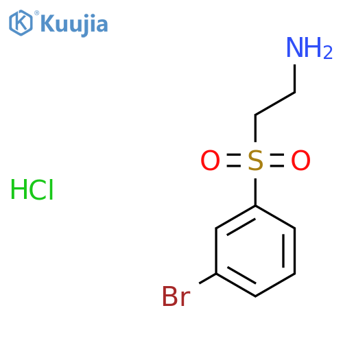 2-(3-Bromobenzenesulfonyl)ethan-1-amine hydrochloride structure