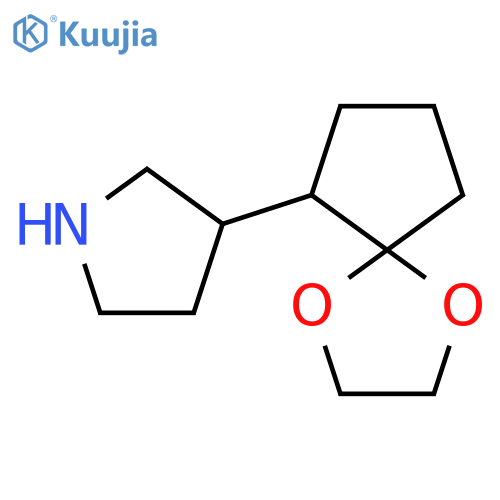 3-{1,4-dioxaspiro4.4nonan-6-yl}pyrrolidine structure
