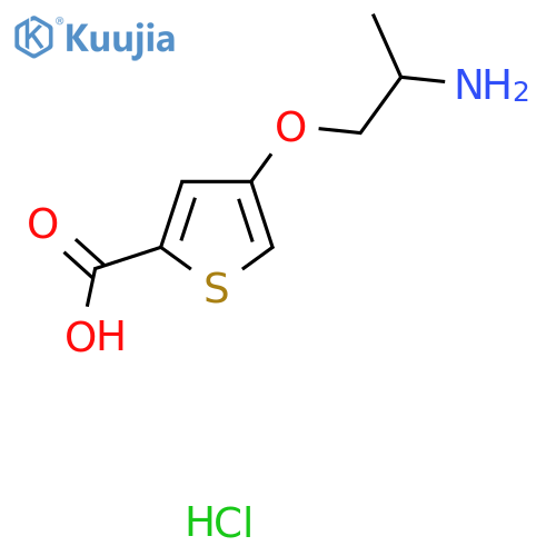 4-(2-Aminopropoxy)thiophene-2-carboxylic acid hydrochloride structure