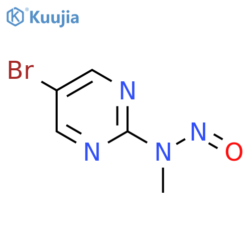 5-bromo-N-methyl-N-nitrosopyrimidin-2-amine structure