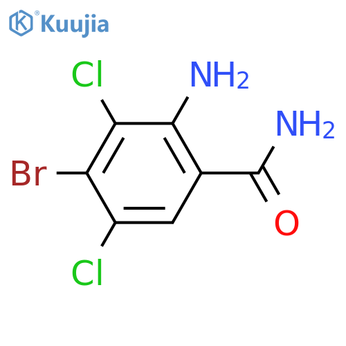 2-Amino-4-bromo-3,5-dichlorobenzamide structure