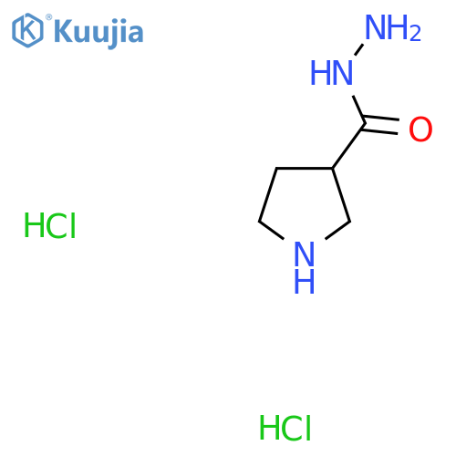 Pyrrolidine-3-carbohydrazide dihydrochloride structure