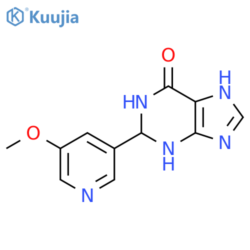 2-(5-methoxypyridin-3-yl)-2,3,6,7-tetrahydro-1H-purin-6-one structure