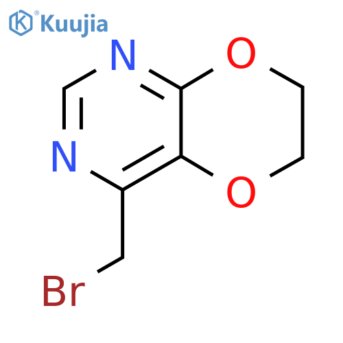 4-(bromomethyl)-6H,7H-1,4dioxino2,3-dpyrimidine structure
