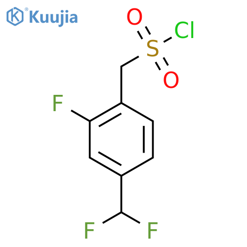(4-(Difluoromethyl)-2-fluorophenyl)methanesulfonyl chloride structure