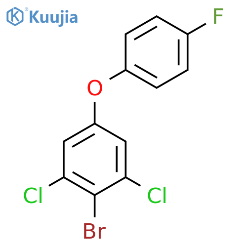 2-Bromo-1,3-dichloro-5-(4-fluorophenoxy)benzene structure
