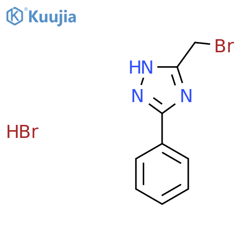 3-(bromomethyl)-5-phenyl-4H-1,2,4-triazole hydrobromide structure