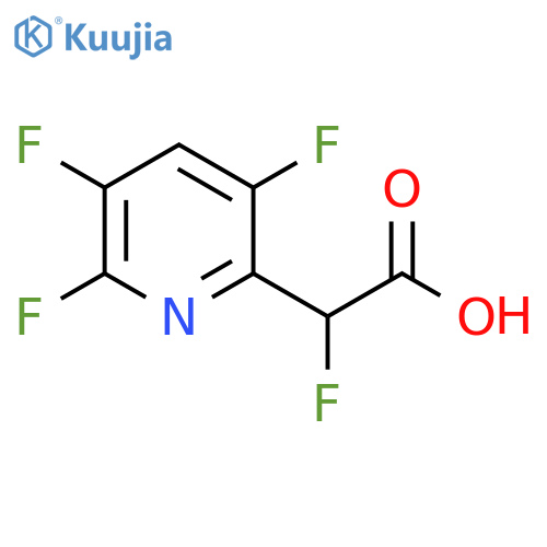 α,3,5,6-Tetrafluoro-2-pyridineacetic acid structure