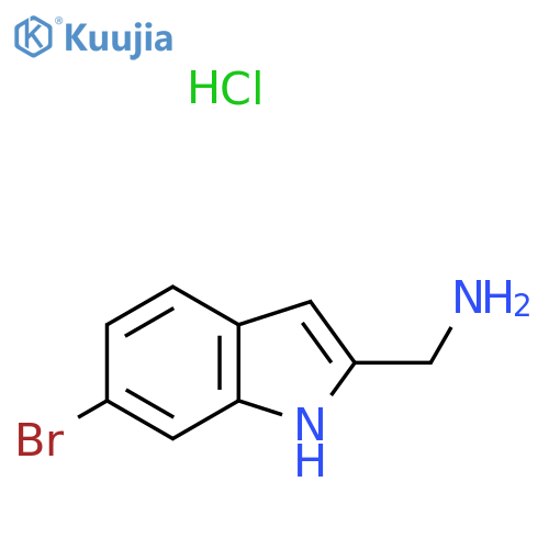 (6-Bromo-1H-indol-2-yl)methanamine hydrochloride structure