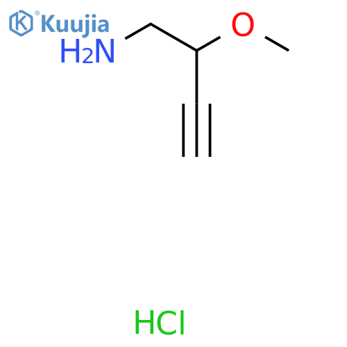 2-Methoxybut-3-yn-1-amine hydrochloride structure