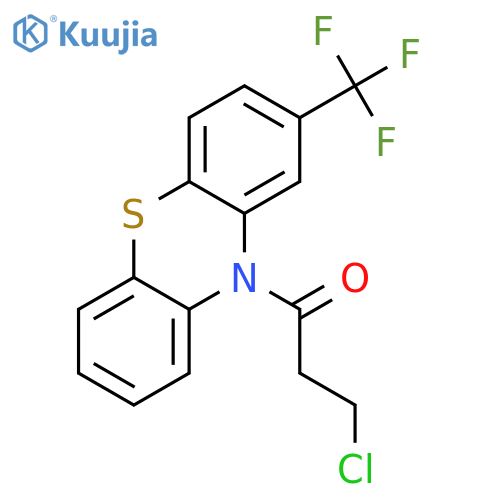 1-Propanone,3-chloro-1-[2-(trifluoromethyl)-10H-phenothiazin-10-yl]- structure