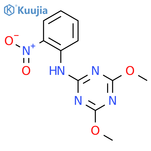 1,3,5-Triazin-2-amine, 4,6-dimethoxy-N-(2-nitrophenyl)- structure